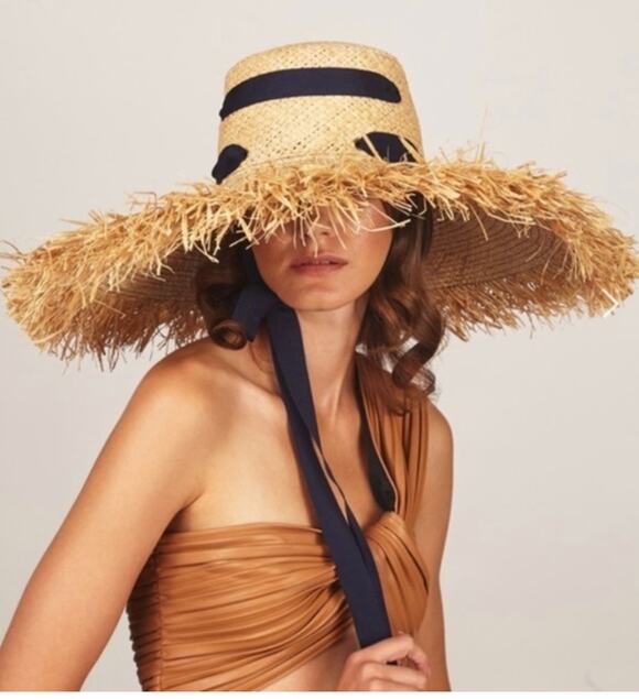 Lola Hats Alpargatas Natural Straw Hat with Ribbon main image 6